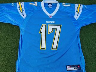 Reebok Philip Rivers Los Angeles Chargers Football Jersey Authentic Powder Blue