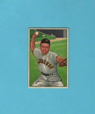 1952 Bowman 27 Joe Garagiola Pittsburgh Pirates Baseball Card
