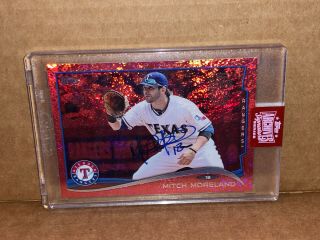 2019 Archives Signature Series Mitch Moreland On Card Auto 1/1 One Of One