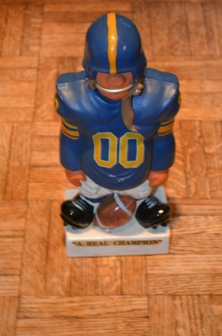 Vintage 1960s Fred A.  Kail Jr.  10 " Football Player Bank,  " A Real Champion "