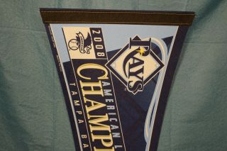 2008 Tampa Bay Rays AL Champions MLB Wincraft Felt Pennant 2