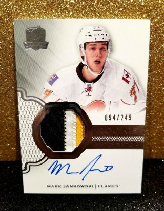 2016 - 17 Ud The Cup Rookie Patch Auto /249 Mark Jankowski Rpa 16/17 Autograph Rc