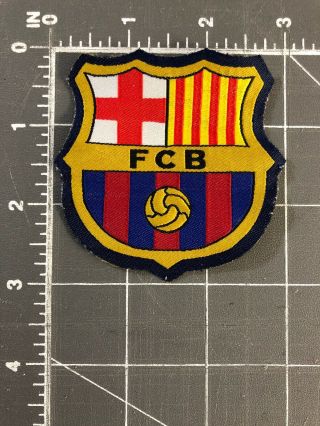 Fc Barcelona Football Club F.  C.  Patch Shield Soccer Spain Fcb La Liga Futbol