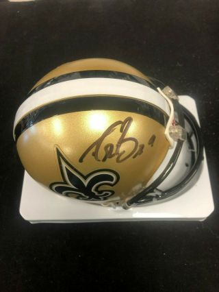 Drew Brees Autographed Signed Orlean Saints Mini Helmet Psa Dna