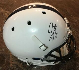 Jsa Certified Authentic Signed Saquon Barkley Autographed Full Size Helmet