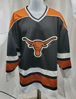 Texas Longhorns Colosseum Authentic Hockey Jersey Ncaa Size Xtra Large