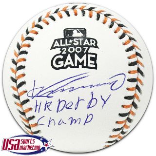 Vladimir Guerrero Angels Signed Autographed 2007 All Star Game Baseball Jsa Auth