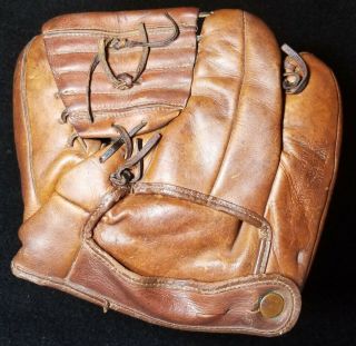 1947 Patent Ball Hawk J.  C Higgins Professional 1627 Baseball Glove Mitt Vtg Exmt