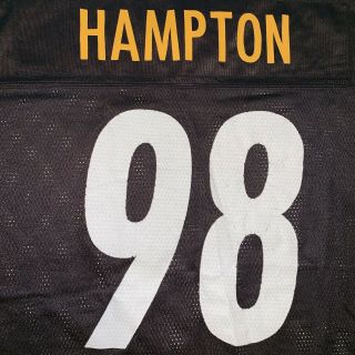 Throwback Pittsburgh STEELERS 98 CASEY HAMPTON REEBOK MENS 3XL XXL Jersey 5