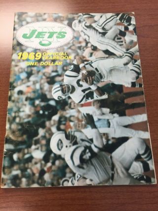 York Jets 1969 Official Yearbook Bowl Champions