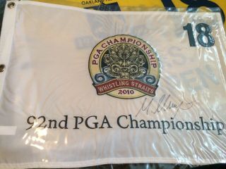 2010 Pga Championship Flag Martin Kaymer Signed