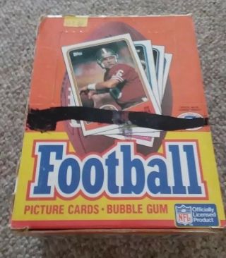 1988 Topps Football Wax Box 36 Wax Packs Great Shape Bo Jackson Rc Rice Montana