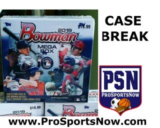 Tampa Bay Rays Tb 2019 Topps Bowman Baseball Mega 4 Box 1/4 Case Hot Break
