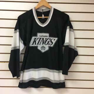 Vintage Ccm Los Angeles La Kings Hockey Jersey Nhl Size Small Purple Black