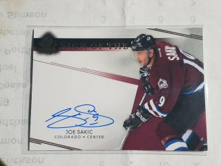 2014 Sp Authentic Sign Of The Times Sott - Js Joe Sakic 2015 - 16 Spa Update Auto