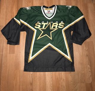 Dallas Stars Nhl Green Koho Embroidered Hockey Jersey Size Mens Small