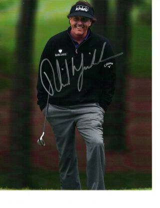 Phil Mickelson Autographed Photo - Golf,  Masters Champion,  Pga Champion