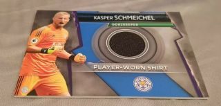 Topps Match Attax Ultimate 2018 - 19 Player Worn Shirt Kasper Schmeichel Leicester