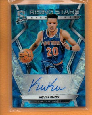 Kevin Knox 2018 - 19 Spectra Rising Stars Neon Blue Prizm Rc Auto /60