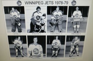 1978 - 79 Winnipeg Jets Wha Photos 8x10 Hull Sjoberg Ruskowski Lukowich Clackson.