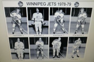 1978 - 79 Winnipeg Jets WHA photos 8x10 Hull Sjoberg Ruskowski Lukowich Clackson. 2