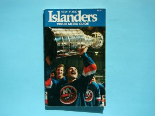 1982/83 York Islanders Nhl Hockey Media Guide Yearbook Stanley Cup Champs