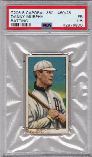 1909 - 11 T206 Danny Murphy (batting) Phil.  A 