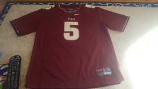 Nike Team Fsu Florida State Seminoles Ncaa 5 Large 16/18 Youth Football Jersey