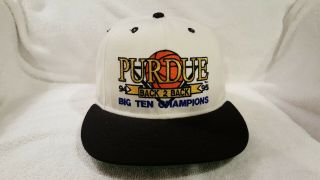 Purdue Boilermakers Vintage Snapback Hat Unworn 94 - 95 Championships