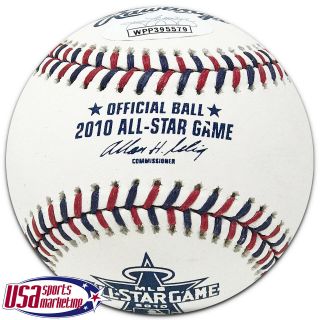 Vladimir Guerrero Angels Signed Autographed 2010 All Star Game Baseball JSA Auth 2