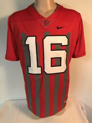 Nike Ohio State Buckeyes 16 Music & Cannon Fire 1916 Throwback Jersey Sz Large
