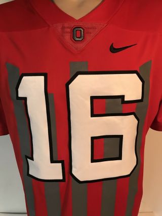 Nike Ohio State Buckeyes 16 Music & Cannon Fire 1916 Throwback Jersey SZ Large 2