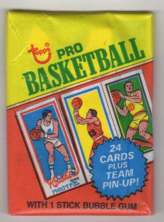 1980 - 81 Topps Basketball Wax Pack