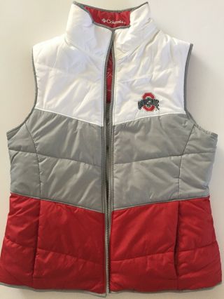 Women’s Columbia Ohio State Buckeyes Reversible Vest Size Adult Small White Red