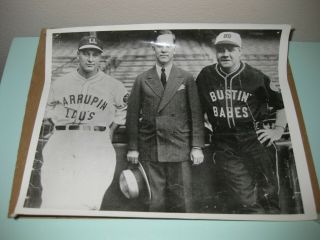 Vintage 1927 Lou Gehrig,  Babe Ruth Mlb Baseball Photograph Larrupin Lou 