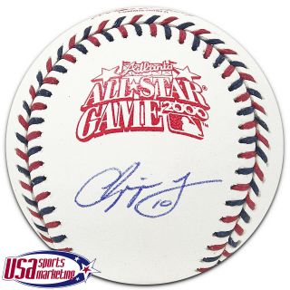 Chipper Jones Braves Signed Autographed 2000 All Star Game Baseball Jsa Auth