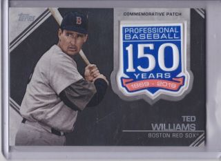 Ted Willams 2019 Topps Series 2 150th Anniversary Commemorative Patch (983)