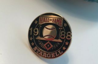 Mlb Baseball Button/pin Hall Of Fame Stargell 1988
