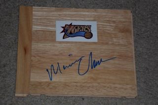 Maurice Cheeks Signed Autographed Floorboard Piece Philadelphia 76ers