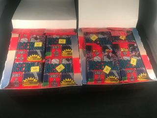 1994 TOPPS BASEBALL 2 RACK PACK BOXES - 24 PACKS PER BOX,  29 CARDS A PACK 3