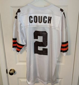 Tim Couch Cleveland Browns White Nfl Football Jersey Champion Mens Size Xl