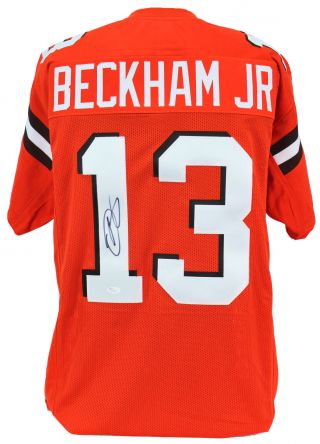 Browns Odell Beckham Jr.  Authentic Signed Orange Jersey Autographed Jsa