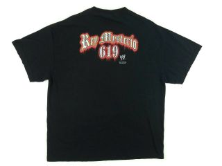 Vintage WWE Rey Mysterio Graphic T Shirt XL 619 Black Pre Shrunk Cotton 2007 2