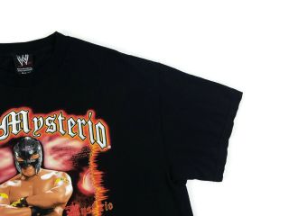 Vintage WWE Rey Mysterio Graphic T Shirt XL 619 Black Pre Shrunk Cotton 2007 7