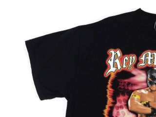Vintage WWE Rey Mysterio Graphic T Shirt XL 619 Black Pre Shrunk Cotton 2007 8