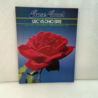1980 Rose Bowl Program Usc Vs Ohio State M35