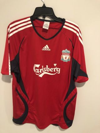 Adidas Liverpool Fc Carlsberg Red Adidas Soccer Jersey Shirt Size Xl