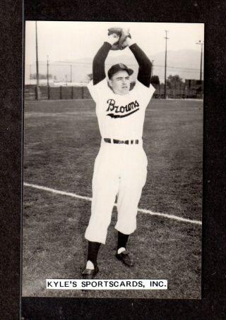 Ned Garver St Louis Browns Unsigned 3 - 1/2 X 5 - 3/8 B&w Real Photo Postcard 3