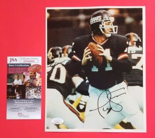 Phil Simms Signed 8 " X10 " Color Photo Certified With Jsa Psa Ny Giants