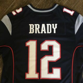Tom Brady England Patriots Jersey NIKE ON FIELD Authentic Men ' s Size Medium 3